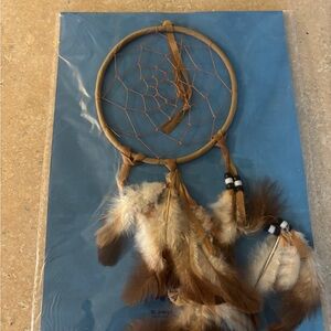 4 for $20 item Brown and Tan Feather Dreamcatcher